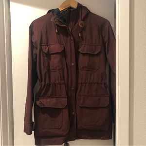 Women’s Penfield Rain Jacket in burgundy size small
